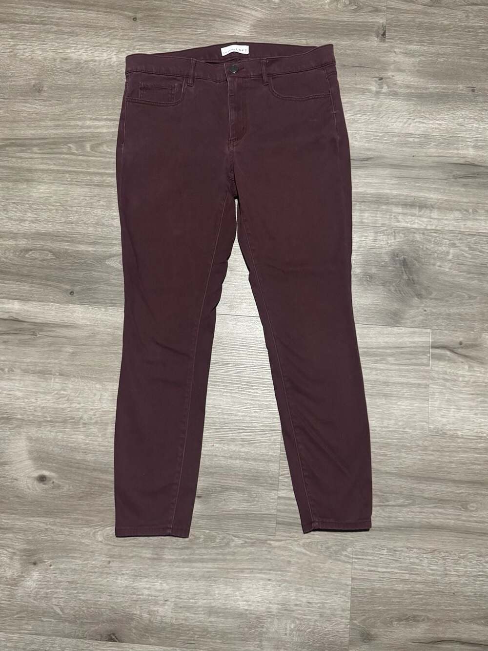 LOFT Skinny Jeans Size 8 Burgundy